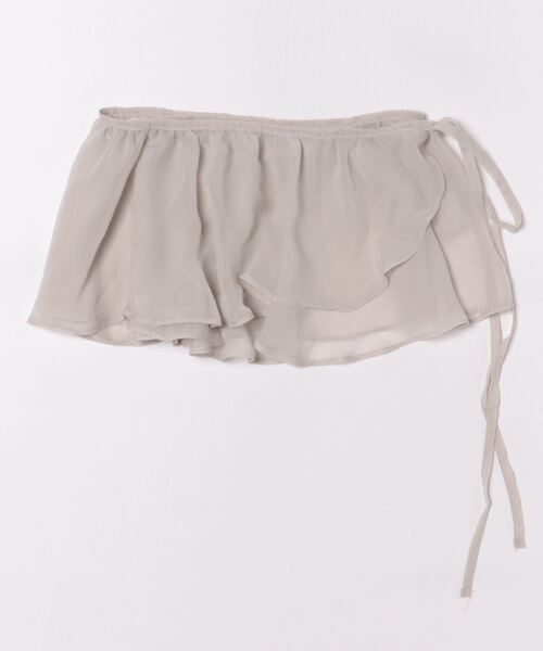 Didot.showroom（ディドット ショールーム）の「フリルミニラップSK（スカート・レディース・ブラック/ブルーグレー/ベージュ/ホワイト・FREE）」の4枚目の写真