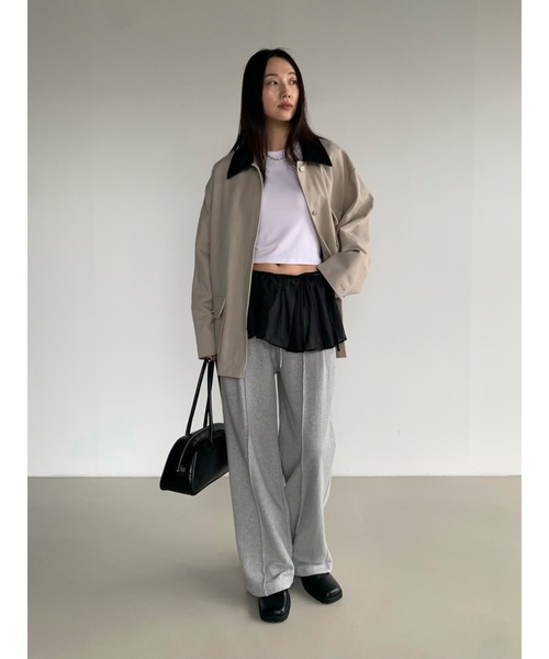 Didot.showroom（ディドット ショールーム）の「フリルミニラップSK（スカート・レディース・ブラック/ブルーグレー/ベージュ/ホワイト・FREE）」の8枚目の写真