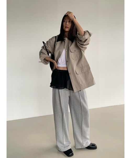 Didot.showroom（ディドット ショールーム）の「フリルミニラップSK（スカート・レディース・ブラック/ブルーグレー/ベージュ/ホワイト・FREE）」の18枚目の写真