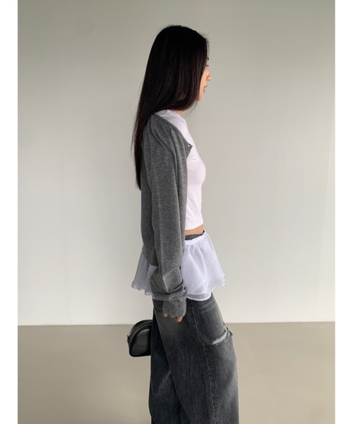 Didot.showroom（ディドット ショールーム）の「フリルミニラップSK（スカート・レディース・ブラック/ブルーグレー/ベージュ/ホワイト・FREE）」の11枚目の写真