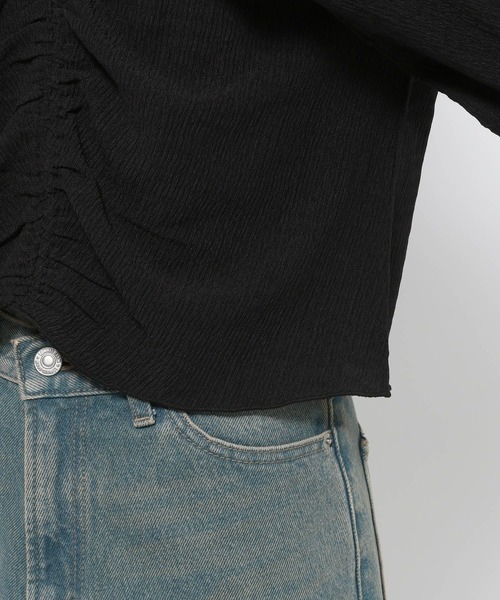 LOWRYS FARM（ローリーズファーム）の「２ＷＡＹシャーリングＰＯＬＳ 200946（Tシャツ/カットソー・レディース・アイボリー/ブラック/ブルー・FREE）」の19枚目の写真