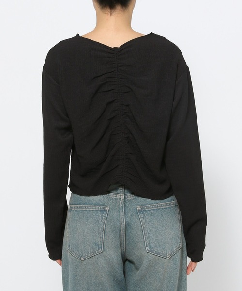 LOWRYS FARM（ローリーズファーム）の「２ＷＡＹシャーリングＰＯＬＳ 200946（Tシャツ/カットソー・レディース・アイボリー/ブラック/ブルー・FREE）」の21枚目の写真