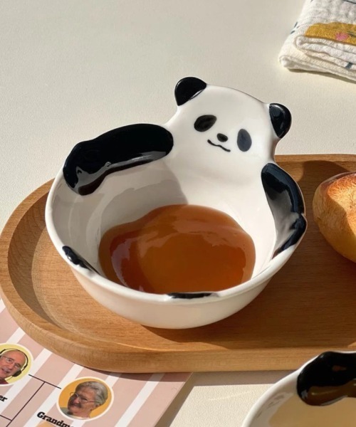 Made in I(メイドインアイ)の「スタッキングぱんだ小皿(食器・レディース・ホワイト・FREE)」の20枚目の写真