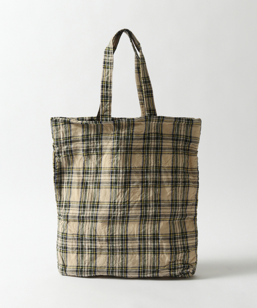 journal standard Furniture （ジャーナルスタンダードファニチャー）の「【R&D.M.Co/オールドマンズテイラー】TOTE BAG CHECK　トートバック（トートバッグ・レディース・ベージュ/レッド・FREE）」の5枚目の写真