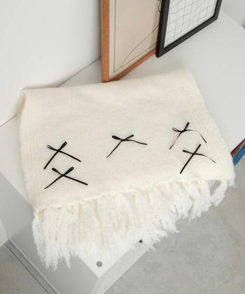 WEGO（ウィゴー）の「WEGO/リボン付きニットストール（マフラー・レディース・ライトグレー/ライトピンク/ホワイト・FREE）」の21枚目の写真