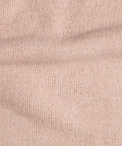 WEGO（ウィゴー）の「WEGO/リボン付きニットストール（マフラー・レディース・ライトグレー/ライトピンク/ホワイト・FREE）」の6枚目の写真