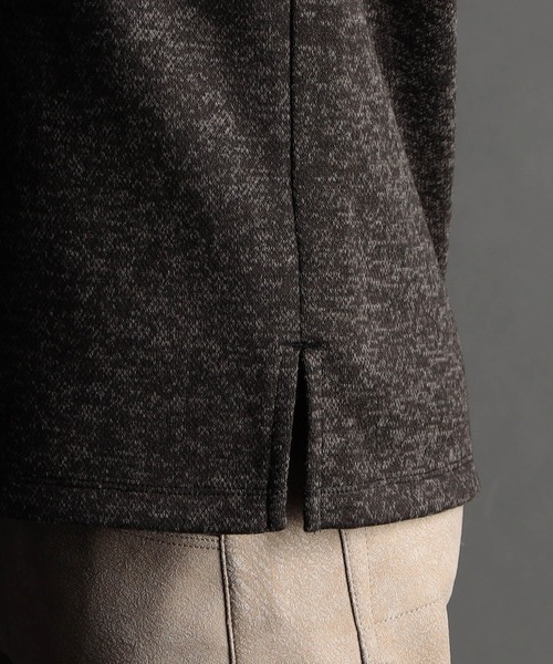 NICOLE CLUB FOR MEN(ニコルクラブフォーメン)の「メランジボンディング ドレスVネックプルオーバー(Tシャツ/カットソー・メンズ・ネイビー/ブラック/ライトグレー・MEDIUM/LARGE/X-LARGE)」の13枚目の写真