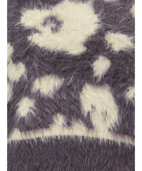 GYDA（ジェイダ）の「レオパードショートシャギーニットトップス（ニット/セーター・レディース・アイボリー/チャコールグレー/ベージュ・FREE）」の19枚目の写真