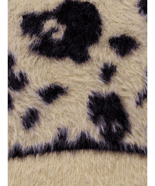 GYDA（ジェイダ）の「レオパードショートシャギーニットトップス（ニット/セーター・レディース・アイボリー/チャコールグレー/ベージュ・FREE）」の20枚目の写真