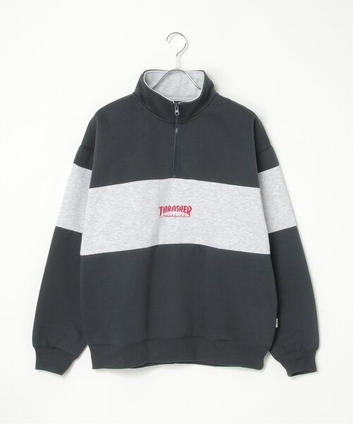 【セール】THRASHER スラッシャー ハーフジップ（スウェット）｜THRASHER（スラッシャー）