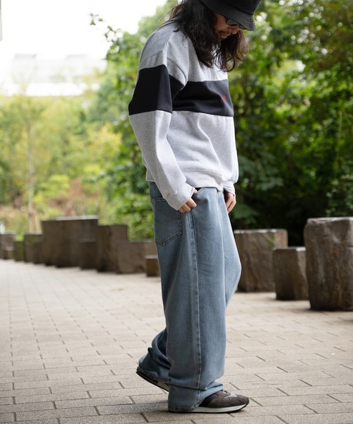 THRASHER（スラッシャー）の「THRASHER スラッシャー ハーフジップ（スウェット・メンズ・ホワイト/ネイビー/グレー/ブラック・M/L）」の9枚目の写真