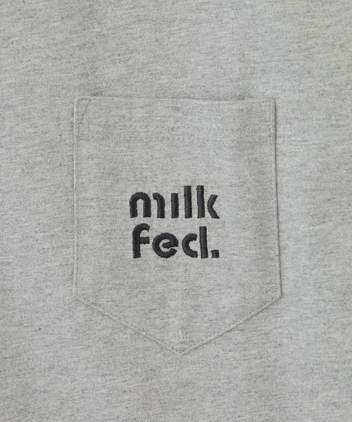 MILKFED.(ミルクフェド)の「CUT OUT LOGO POCKET WIDE S/S TEE(Tシャツ/カットソー・レディース・オフホワイト/アッシュ/チャコール/ライトパープル・M/L)」の20枚目の写真
