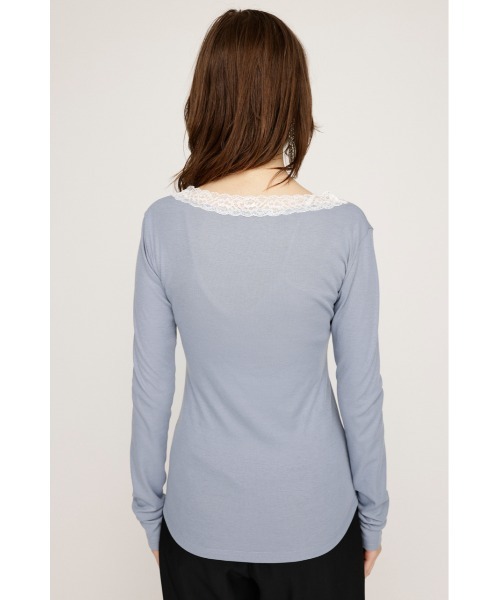 トップス LACE DOCKING SWEAT TOP Ameri（アメリ）の「LACE DOCKING SWEAT TOP（スウェット）」 - WEAR
