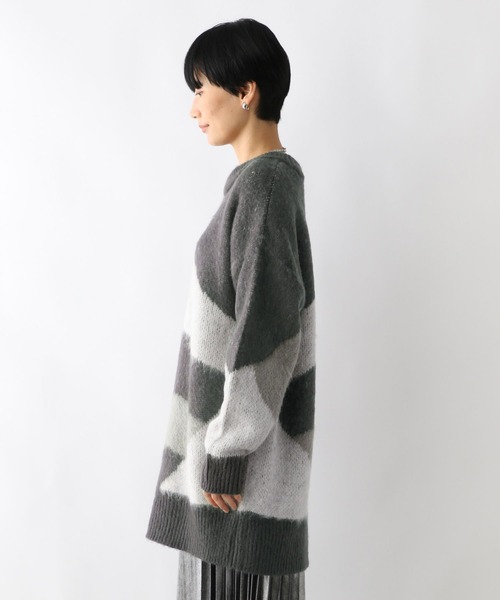 LEPSIM（レプシィム）の「ニュアンス柄ニットチュニック　240859（チュニック・レディース・ライトブルー/ライトピンク/チャコールグレー・FREE）」の19枚目の写真