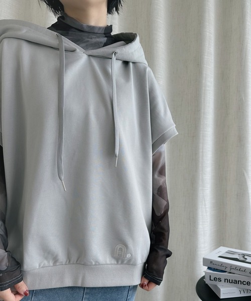 【セール】-original-ユニセックス刺繍A文字パーカー（パーカー）｜aimoha（アイモハ）