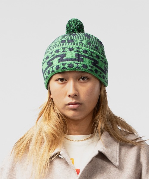 UNION（UNION TOKYO）（ユニオン）の「UNION TOKYO  BRADFORD BEANIE  ユニオントーキョー（ニットキャップ/ビーニー・メンズ・グリーン・FREE）」の5枚目の写真
