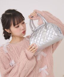 セール】バッグ（シルバー/銀色系・キルティング）ファッション