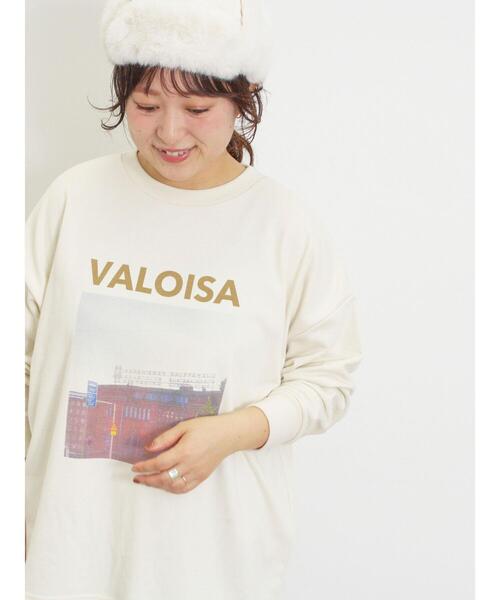 Samansa Mos2(サマンサ モスモス)の「ミニ裏毛転写プリントカットソー(Tシャツ/カットソー・レディース・グレー/オフホワイト/チャコールグレー/ミント・F)」の19枚目の写真