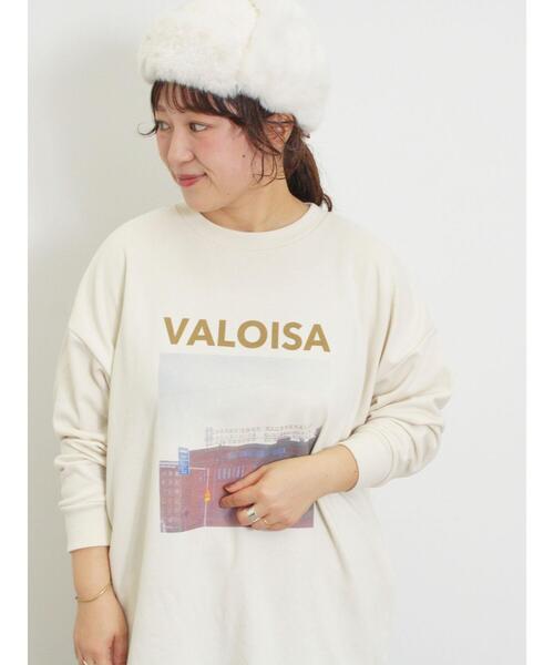Samansa Mos2(サマンサ モスモス)の「ミニ裏毛転写プリントカットソー(Tシャツ/カットソー・レディース・グレー/オフホワイト/チャコールグレー/ミント・F)」の18枚目の写真