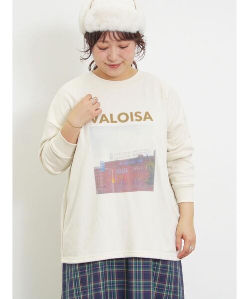 Samansa Mos2(サマンサ モスモス)の「ミニ裏毛転写プリントカットソー(Tシャツ/カットソー・レディース・グレー/オフホワイト/チャコールグレー/ミント・F)」の17枚目の写真