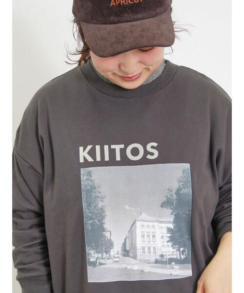 Samansa Mos2(サマンサ モスモス)の「ミニ裏毛転写プリントカットソー(Tシャツ/カットソー・レディース・グレー/オフホワイト/チャコールグレー/ミント・F)」の13枚目の写真