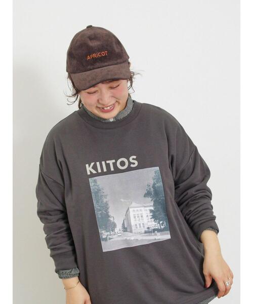Samansa Mos2(サマンサ モスモス)の「ミニ裏毛転写プリントカットソー(Tシャツ/カットソー・レディース・グレー/オフホワイト/チャコールグレー/ミント・F)」の5枚目の写真