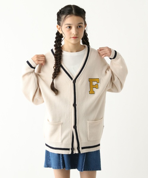 GLOBAL WORK（グローバルワーク）の「FILA/コラボワッペンカーディガン/252062（カーディガン/ボレロ・キッズ・アイボリー/ネイビー・130cm/140cm/150cm/160cm/170cm）」の7枚目の写真
