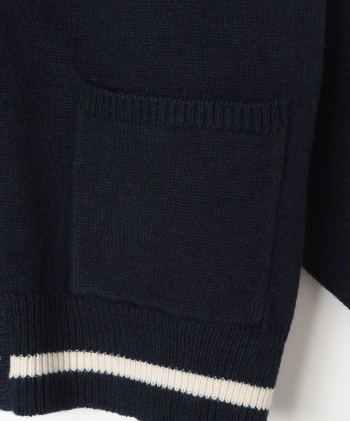 GLOBAL WORK（グローバルワーク）の「FILA/コラボワッペンカーディガン/252062（カーディガン/ボレロ・キッズ・アイボリー/ネイビー・130cm/140cm/150cm/160cm/170cm）」の21枚目の写真