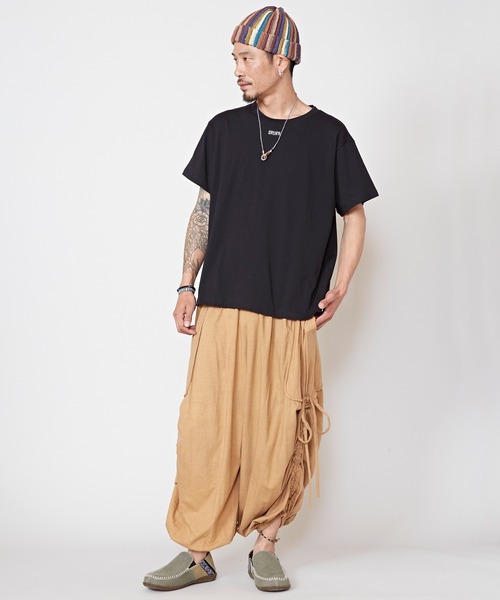 チャイハネ(チャイハネ)の「【チャイハネ】トトノールメンズTシャツ(Tシャツ/カットソー・メンズ・ブラック/ターコイズブルー・M/L)」の6枚目の写真