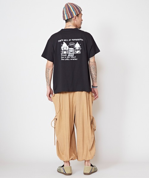 チャイハネ(チャイハネ)の「【チャイハネ】トトノールメンズTシャツ(Tシャツ/カットソー・メンズ・ブラック/ターコイズブルー・M/L)」の7枚目の写真