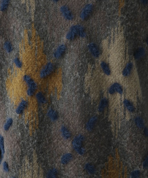 HARE（ハレ）の「アーガイルステッチニットプルオーバー(HARE)（ニット/セーター・メンズ・グレー/ブラック・FREE）」の13枚目の写真