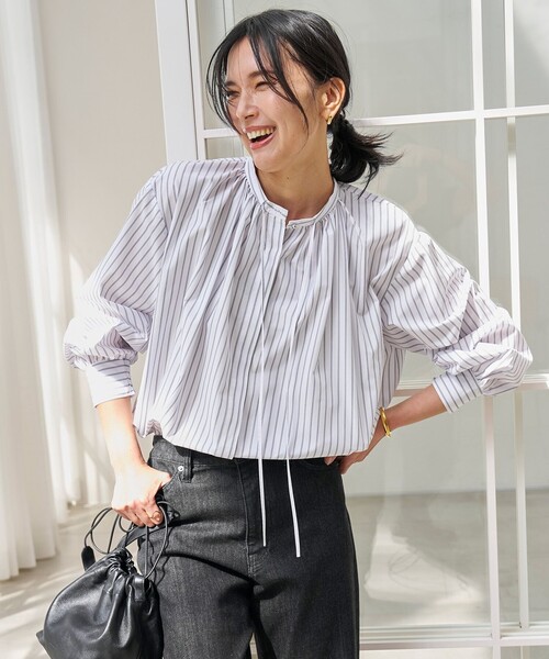 【洗える】ギャザーブラウス（シャツ/ブラウス）｜UNFILO（アンフィーロ）