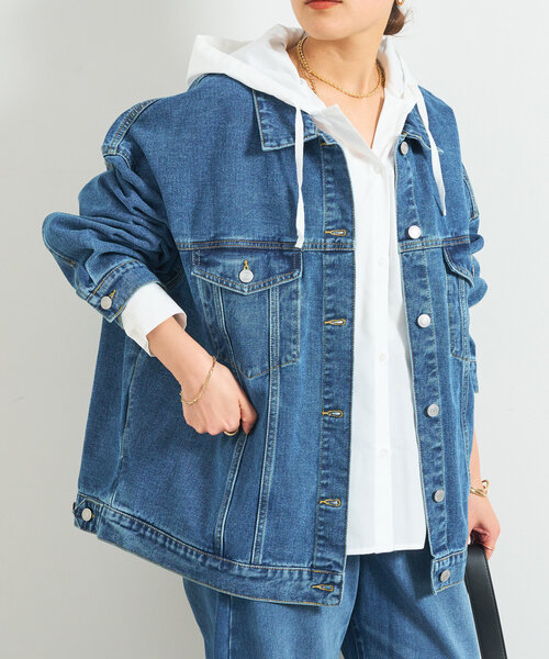 セール】ビッグシルエットデニムジャケット（デニムジャケット