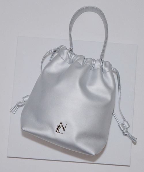 NICAL（ニカル）の「【本革】【NICAL】巾着ショルダーバッグ/554182（ショルダーバッグ・レディース・シルバー/ブラック/イエロー・FREE）」の13枚目の写真