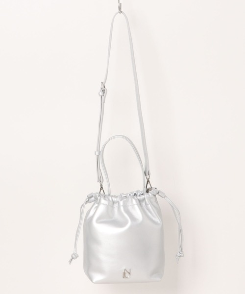 NICAL（ニカル）の「【本革】【NICAL】巾着ショルダーバッグ/554182（ショルダーバッグ・レディース・シルバー/ブラック/イエロー・FREE）」の10枚目の写真