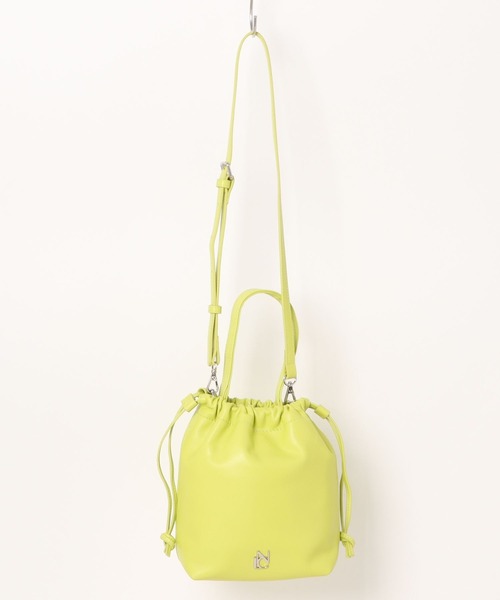 NICAL（ニカル）の「【本革】【NICAL】巾着ショルダーバッグ/554182（ショルダーバッグ・レディース・シルバー/ブラック/イエロー・FREE）」の11枚目の写真