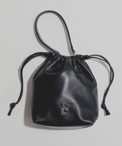 本革】【NICAL】巾着ショルダーバッグ/554182（ショルダーバッグ