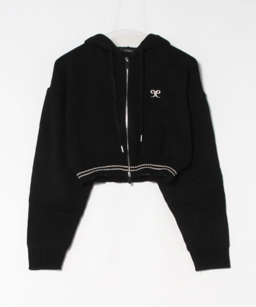 EMODA(エモダ)の「CHOOSE KNIT HOODIE CARDIGAN(ニット/セーター・レディース・グレー/ベージュ/ブラック・FREE)」の1枚目の写真