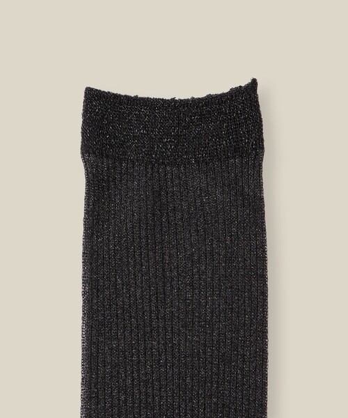 ROPE'（ロペ）の「ラメシアーソックス（ソックス/靴下・レディース・ブラック/ホワイト/ベージュ系その他・FREE）」の4枚目の写真