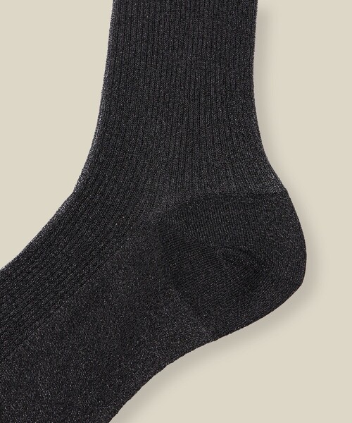 ROPE'（ロペ）の「ラメシアーソックス（ソックス/靴下・レディース・ブラック/ホワイト/ベージュ系その他・FREE）」の5枚目の写真
