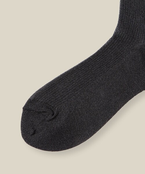 ROPE'（ロペ）の「ラメシアーソックス（ソックス/靴下・レディース・ブラック/ホワイト/ベージュ系その他・FREE）」の6枚目の写真