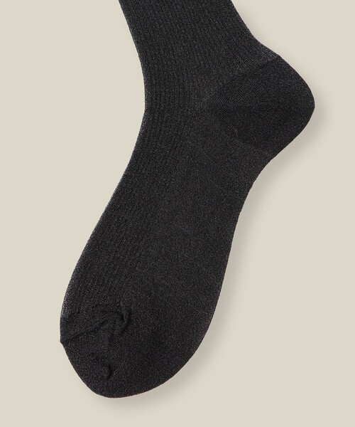 ROPE'（ロペ）の「ラメシアーソックス（ソックス/靴下・レディース・ブラック/ホワイト/ベージュ系その他・FREE）」の7枚目の写真