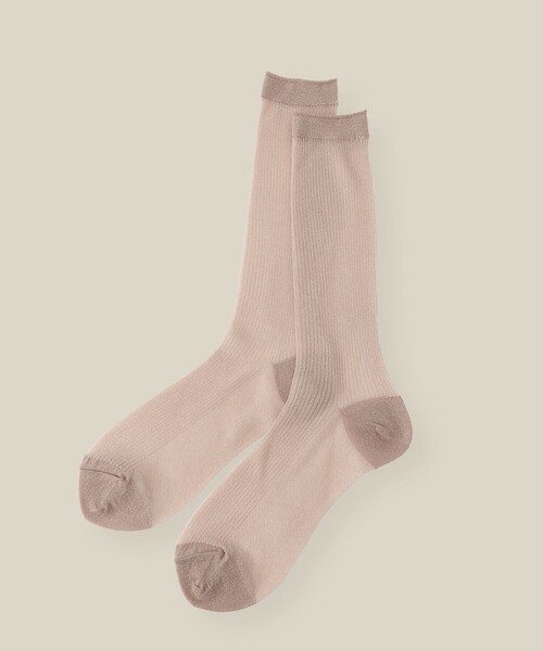 ROPE'（ロペ）の「ラメシアーソックス（ソックス/靴下・レディース・ブラック/ホワイト/ベージュ系その他・FREE）」の11枚目の写真