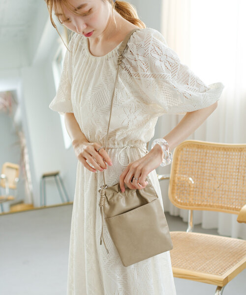 Kastane（カスタネ）の「【WEB限定】ミニポケットショルダーBAG（ショルダーバッグ・レディース・ブラック/ライトベージュ/ベビーピンク・FREE）」の11枚目の写真