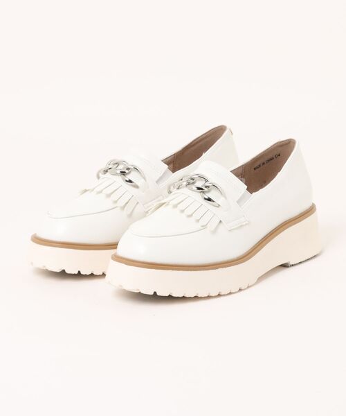 LUGG NAGG(ラグナグ)の「【maschietta】【3E】プラットフォームチェーンローファー【厚底】(ローファー・レディース・シルバー/オフホワイト/ブラック/ブラック×ブラック/ダークブラウン・S/M/L/LL)」の10枚目の写真