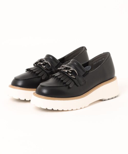 LUGG NAGG(ラグナグ)の「【maschietta】【3E】プラットフォームチェーンローファー【厚底】(ローファー・レディース・シルバー/オフホワイト/ブラック/ブラック×ブラック/ダークブラウン・S/M/L/LL)」の11枚目の写真