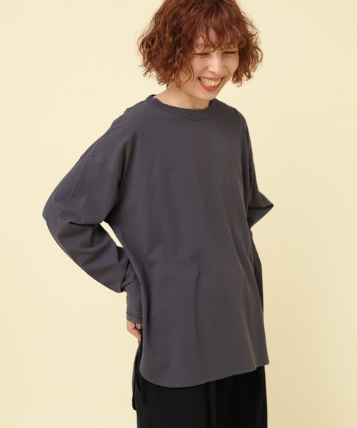 RNA-N(アールエヌエーエヌ)の「M2405 40/強燃ロンT(Tシャツ/カットソー・レディース・ホワイト/チャコールグレー/ブラック・FREE)」の7枚目の写真