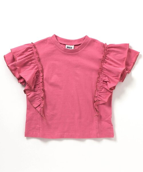 BREEZE(ブリーズ)の「フリル半袖Tシャツ(Tシャツ/カットソー・キッズ・アイボリー/ブルー/イエロー/チャコール/ピンク・80/90/130/120/140/110/100)」の14枚目の写真