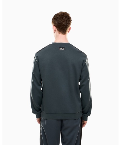EMPORIO ARMANI EA7（エンポリオアルマーニイーエーセブン）の「【エンポリオ アルマーニ EA7】Logo Series クルーネックスウェットシャツ コットンジャージー（スウェット・メンズ・キナリ/ライトグレー・LARGE/MEDIUM/SMALL/X-LARGE/X-SMALL/XX-LARGE）」の6枚目の写真