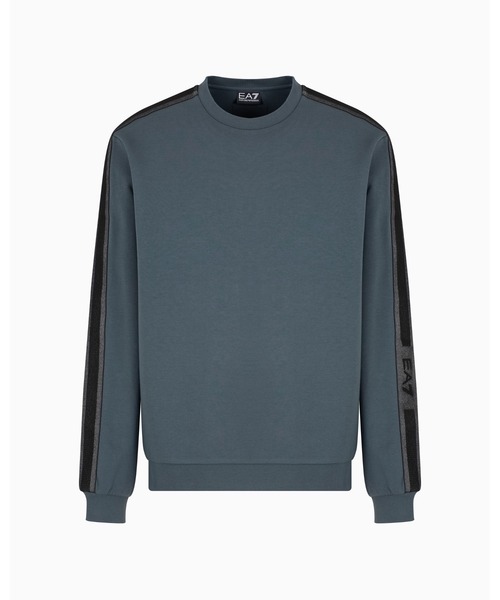 EMPORIO ARMANI EA7（エンポリオアルマーニイーエーセブン）の「【エンポリオ アルマーニ EA7】Logo Series クルーネックスウェットシャツ コットンジャージー（スウェット・メンズ・キナリ/ライトグレー・LARGE/MEDIUM/SMALL/X-LARGE/X-SMALL/XX-LARGE）」の9枚目の写真